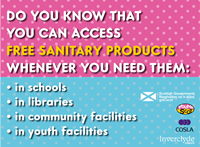 Access to free sanitary products